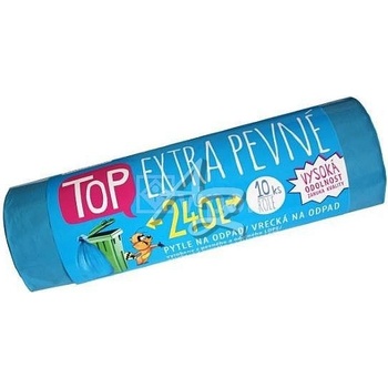Vipor Pytle Top zatahovací LDPE extra pevné 35µm 120l 10ks modré
