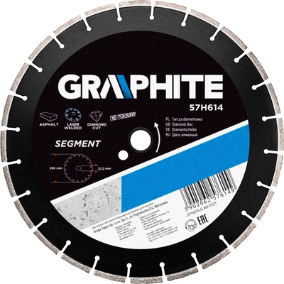 Graphite Diamantový kotúč 350 x 25,4 mm 57H614