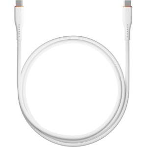 S-Link Кабел S-Link - SW-C135 (3A, 60W, бързо зареждане, от Type-C към Type-C, кабел за данни+зарядно, 2 м, бял) 37540 (37540)