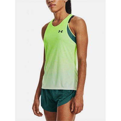 Under Armour RUSH CICADA SINGLET zelené