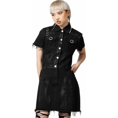 KILLSTAR дамска рокля KILLSTAR - Ree-Vival деним- Черен - KSRA005292