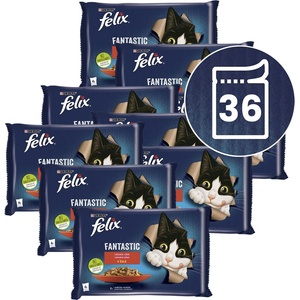 FELIX Капсули FELIX Fantastic с говеждо и пиле в желе 36 x 85 г