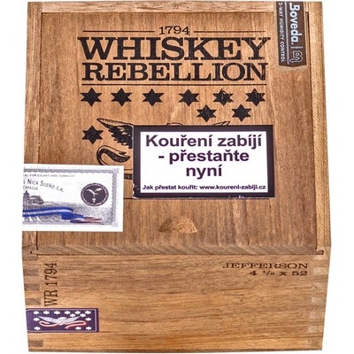 Roma Craft Whiskey Rebellion Jefferson Short Robusto 1/24