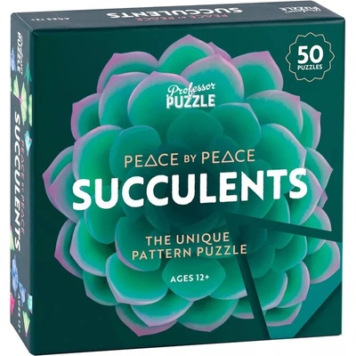 Professor Puzzle Настолна игра Professor Puzzle: Peace by Peace Succulents - Семейна