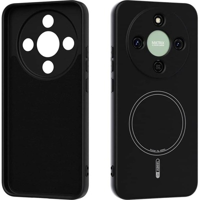 GKK MagSafe Силиконов Калъф за Honor Magic 8 Lite, Liquid Silicone Case, Черен (5966012069984)