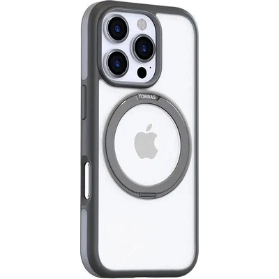 TORRAS Кейс Torras Ostand R Fusion за iPhone 16 Pro, сив (X00FX1880)