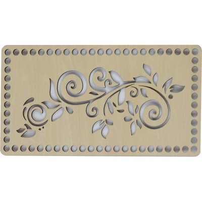 Bellatex Dno víko překližkové 26x14cm / otvory 8mm přírodní