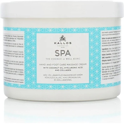 Kallos Cosmetics Kallos SPA Hand And Foot Massage Cream 500 ml