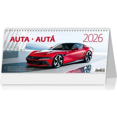 Plánovací Auta stolní 2026