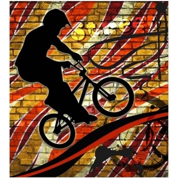 DIMEX ART s. r. o Флизелинов фототапет червено колело 225 x 250 см