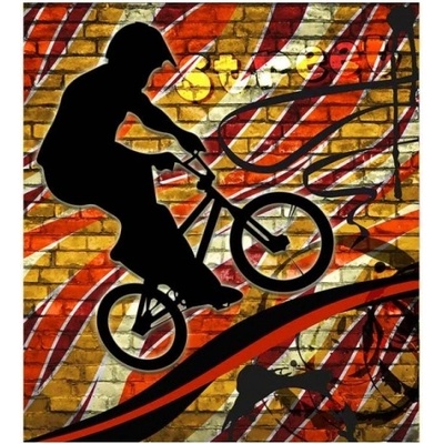 DIMEX ART Флизелинов фототапет червено колело 225 x 250 см