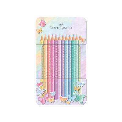 Моливи Sparkle, 12 пастелни цвята, в метална кутия (201910)