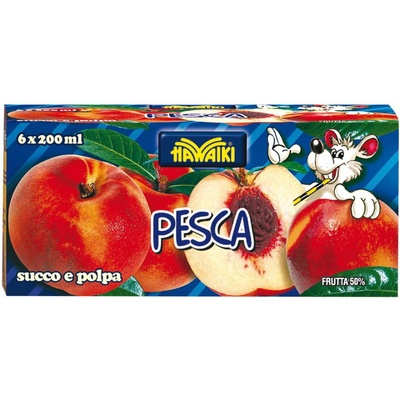 Hawaiki broskyňový džús s dužinou 3 x 200 ml