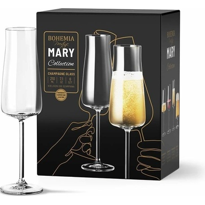BOHEMIA PRESTIGE BOHEMIA PRESTIGE MARY POHÁR NA ŠAMPANSKÉ 6 x 210 ml