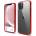elago Hybrid Case - хибриден удароустойчив кейс за iPhone 12, iPhone 12 Pro (червен)