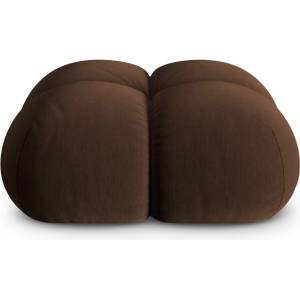 Cosmopolitan Design Тъмнокафява кадифена табуретка Loretto - Cosmopolitan Design (COS_POUF_120_F1_LORETTO3)