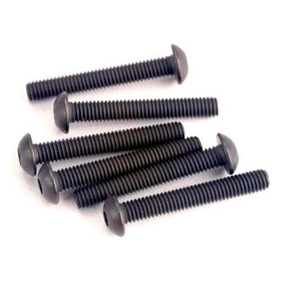 Traxxas винт с вътрешен шестостен M3x20mm полукръгла глава (6)