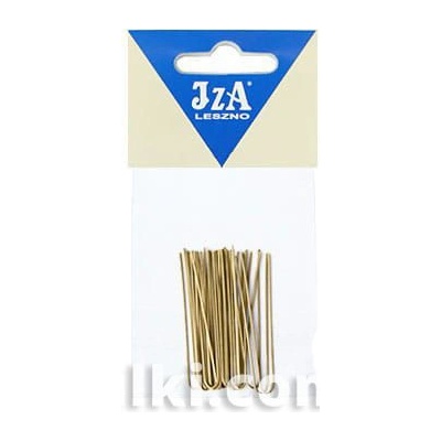 Vlásenky do vlasov hladké, farba zlatá 4,5 cm, 20 ks