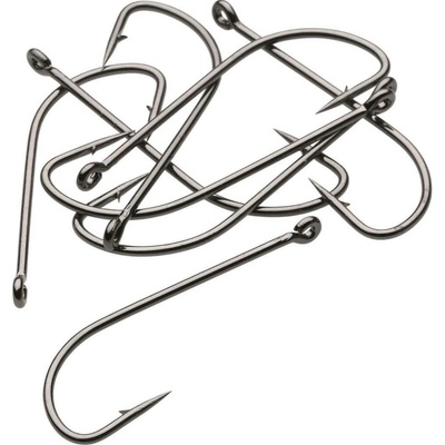 Kinetic Long Shank Single Hook Black vel.5 8 ks