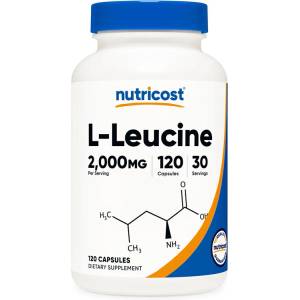 Nutricost L -Левцин - За мускулен растеж и възстановяване, 500 mg, 120 капсули (67500 (522101) NC)