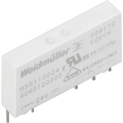 Weidmüller RSS113024F, 1454430000 zátěžové relé, 250 V/AC, 250 V/DC, 6 A, 18 ks