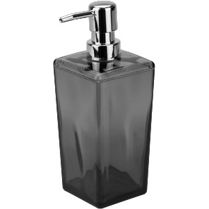 primanova PN-Диспенсър за сапун 7x9xh20cm BIGA ЧЕРЕН ПРОЗРАЧЕН (M-SA09-16BL)/(SA09-25) (0137275)