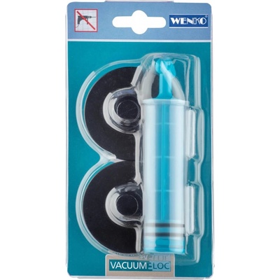 WENKO Lepicí sada černá pro Classic Plus BEZ VRTÁNÍ VacuumLoc černá 5x24x10 cm, (z23891100)