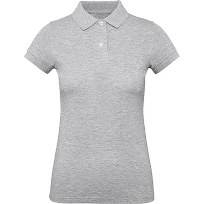 B&C dámska polokošeľa PW440 Heather Grey