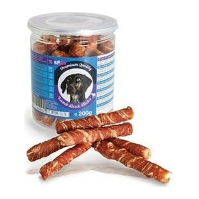 KIDDOG Pochoutka jehněčí steak na buv.tyčince,dóza 200 g