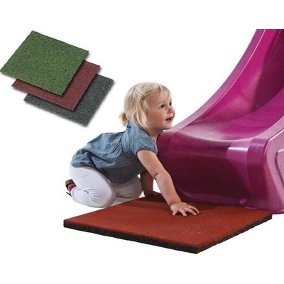 KBT Gumová podložka dopadová 100 X 100 X 2,5 zelená