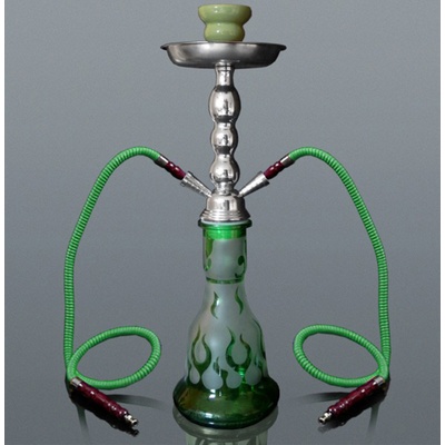 SHISHA 47cm/2 FIRE zelená v kufríku