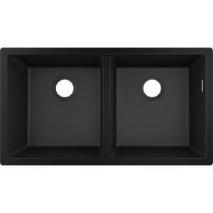 Hansgrohe S51 SilicaTec композитна мивка, графит черно, 82x45 см (43434170) Мивка за вграждане