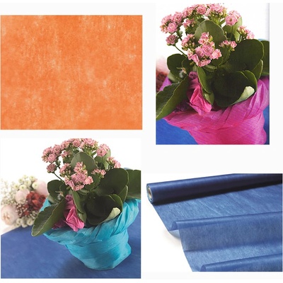 Dekoračný fleecový papier 10 metrov / 30 cm - oranžový