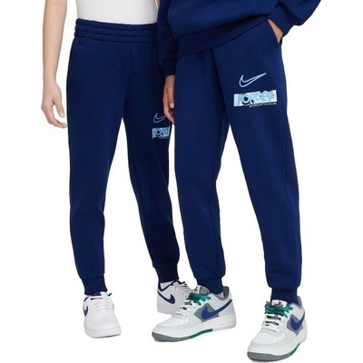 Nike CLUB FLEECE dětské tepláky tmavě modrá