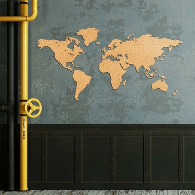 Korková mapa světa na stěnu | DUBLEZ – Zboží Mobilmania