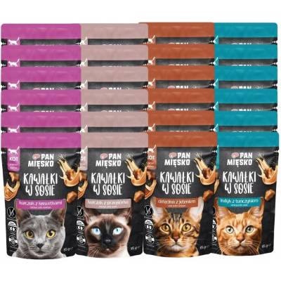 Pan Mięsko pro dospělé kočky s mix chutí 24 x 85 g