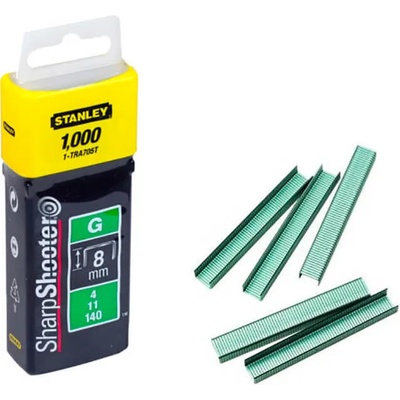 STANLEY скоби тип g, 8мм. 1000 бр. stanley (1-tra705t)