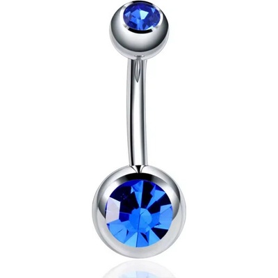 Prosperk Piercing do pupíku modrý S0768