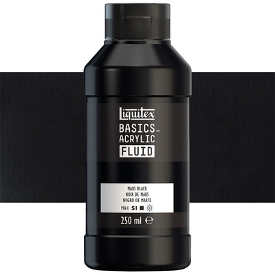 Liquitex Basics akrylová barva fluid mars black 250 ml – Zboží Dáma