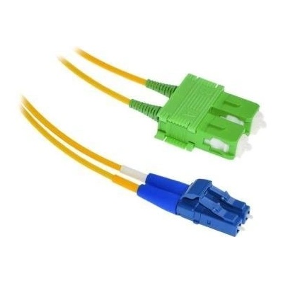 XtendLan FOP-LCSCA-D-2-9-A1 Patch, optický, LC-SC/APC, 9/125, duplex, LS0H, ultraflexibilní G.657.A1, průměr 2mm, krátký vývod, 2m
