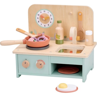 Lelin Детска дървена кухня Lelin - С прибори и аксесоари (L40326)