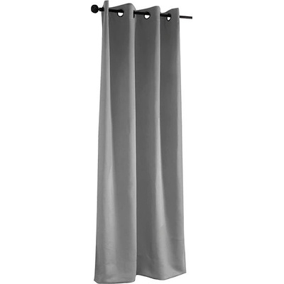 Mybesthome Sierra Blackout Zatemňovací závěs s kroužky, 135 × 250 cm, šedý, 1 ks