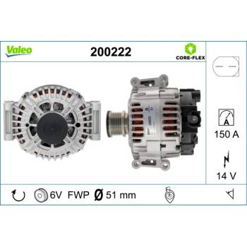 Alternátor VALEO 200222