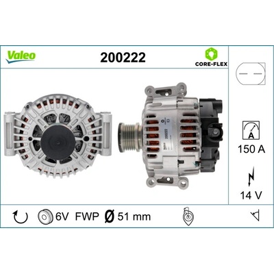 Alternátor VALEO 200222