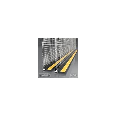 Likov LS-VHL 06 COLOR - Lišta okenní začišťovací 6mm s lamelou a tkaninou - 2,4m - antracit