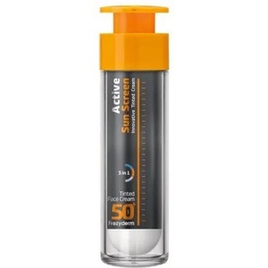 Frezyderm Иновативен активен слънцезащитен крем за лице 3 в 1 цветен, Frezyderm Sunscreen Active Tinted Face Cream SPF50+ 50ml