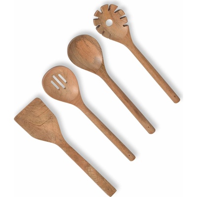 Garden Trading Dřevěné kuchyňské náčiní Midford Bamboo – set 4 ks, přírodní barva, dřevo
