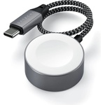 Satechi USB-C Magnetic Charging Cable for Apple Watch - USB-C кабел за зареждане на Apple Watch (18 см) (тъмносив) (ST-TCAW7CM)