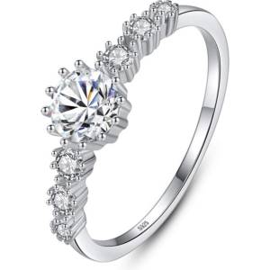 Silenti Jewelry Сребърен пръстен "Огън" - 9 - 59.5мм (19.1мм диам. )