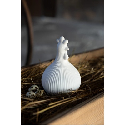 Velikonoční dekorace slepička Kerstin White 17 cm Storefactory Scandinavia